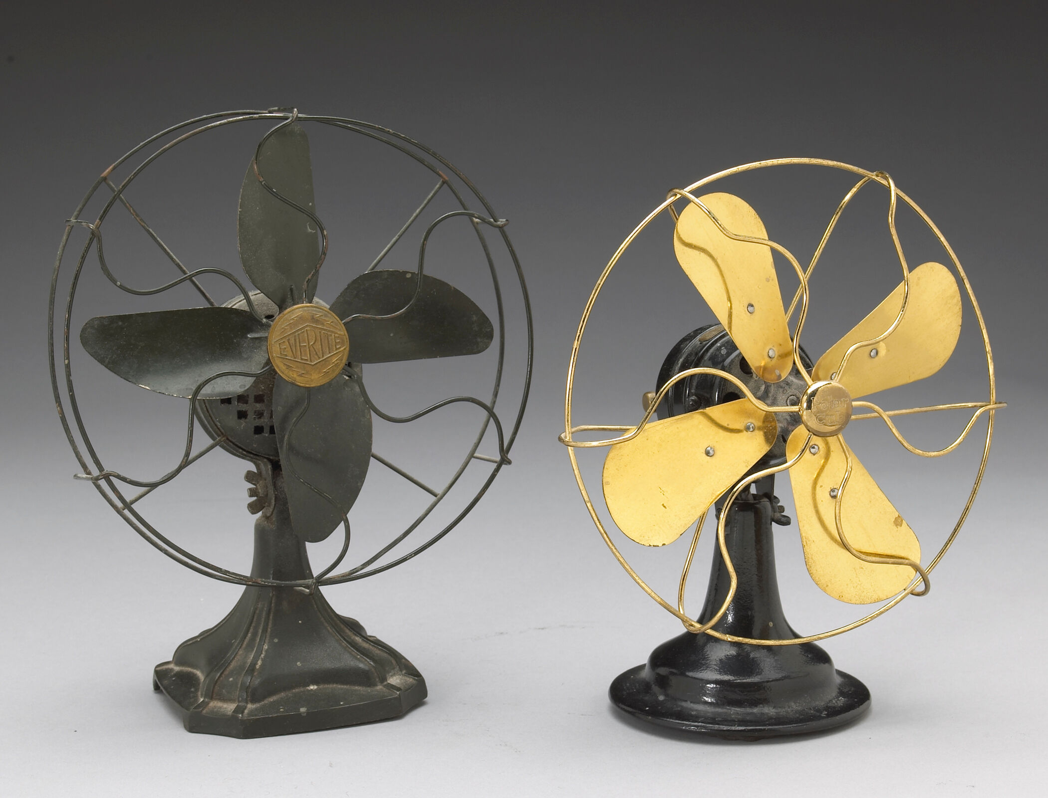 Bonhams Cars : A set of vintage fans Height: 11in