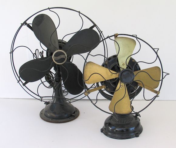 Bonhams : An assembled grouping of vintage electric fans