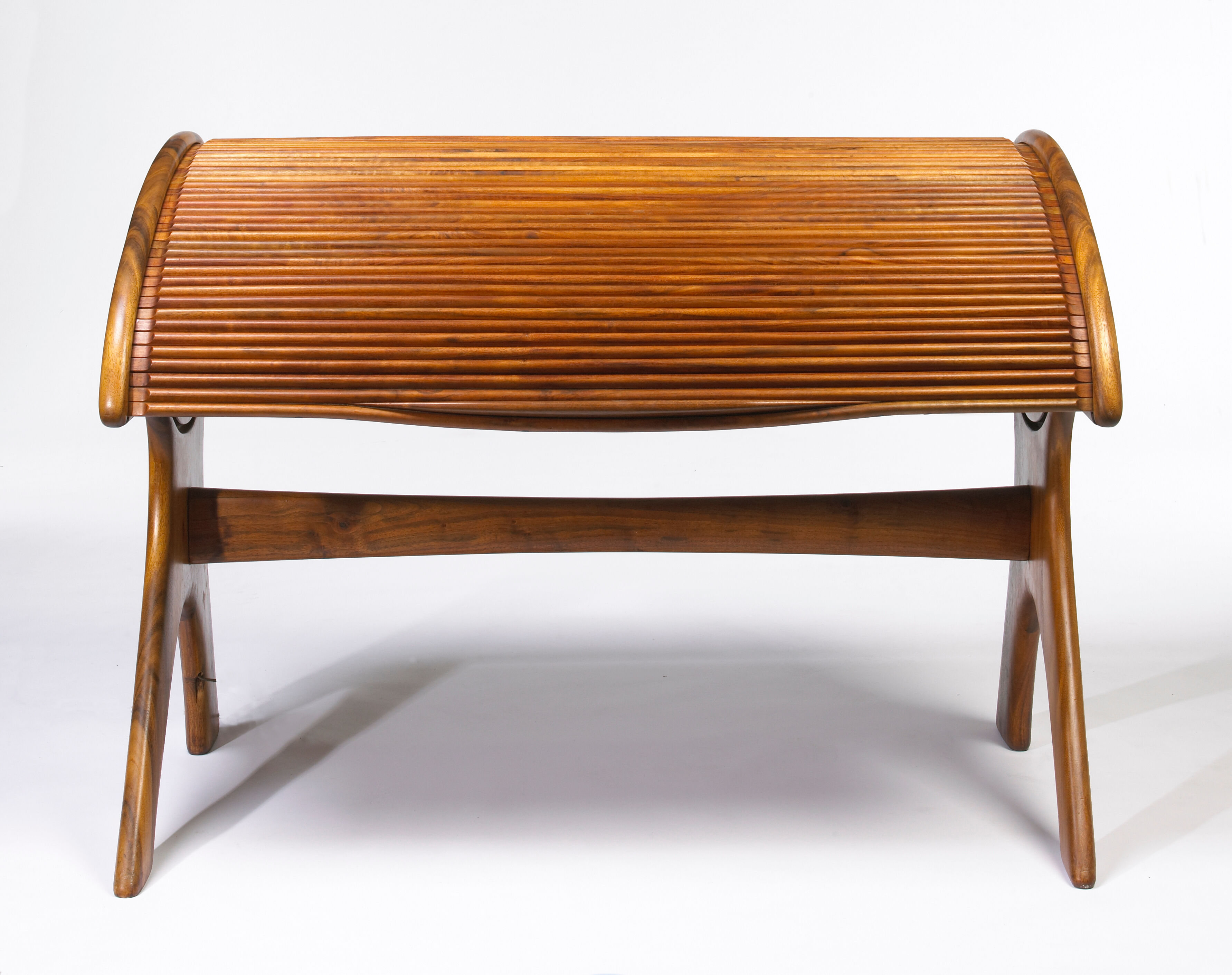 Bonhams An Arthur Carpenter black walnut roll top desk