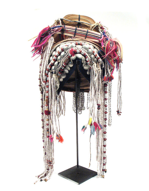 Bonhams : A Woman's ceremonial beaded headdress