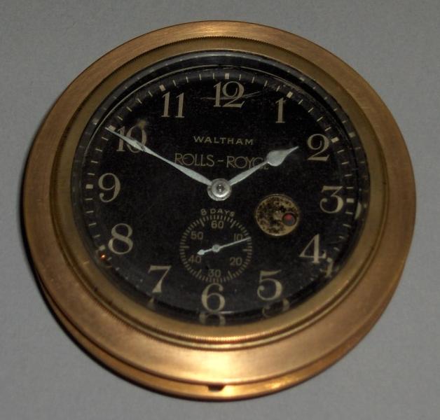 Bonhams Cars : A Rolls-Royce 8 day dashboard clock by Waltham, bezel ...