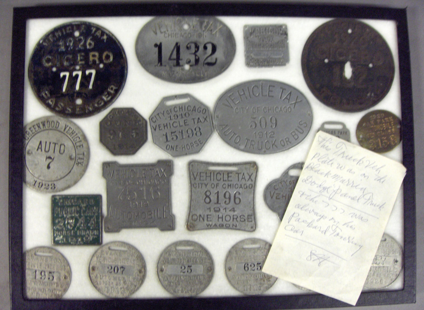 Bonhams Cars : Two 1926 Cicero vehicle tax plates formerly belonging to ...