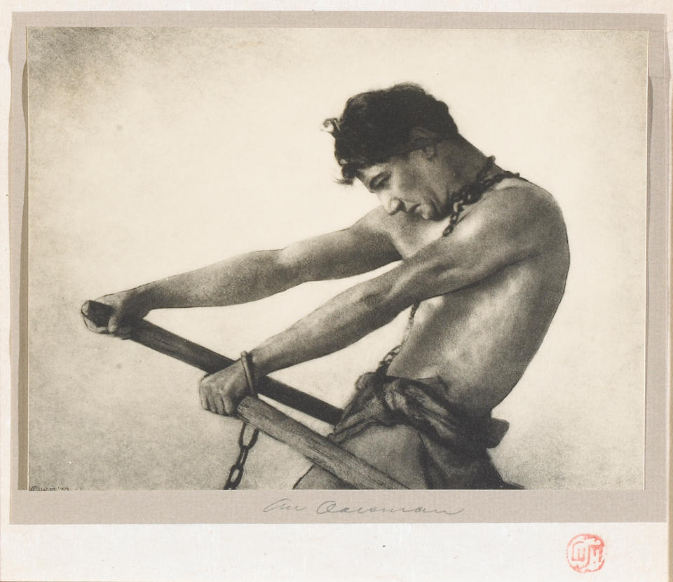 Bonhams : William Mortensen; Nude Study; An Oarsman; Sojin; (3)