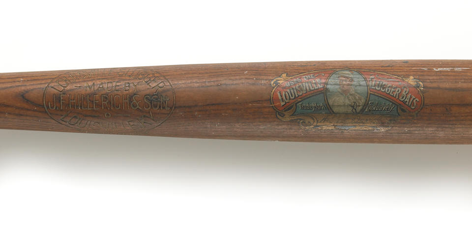 Bonhams : A vintage Louisville Slugger baseball bat