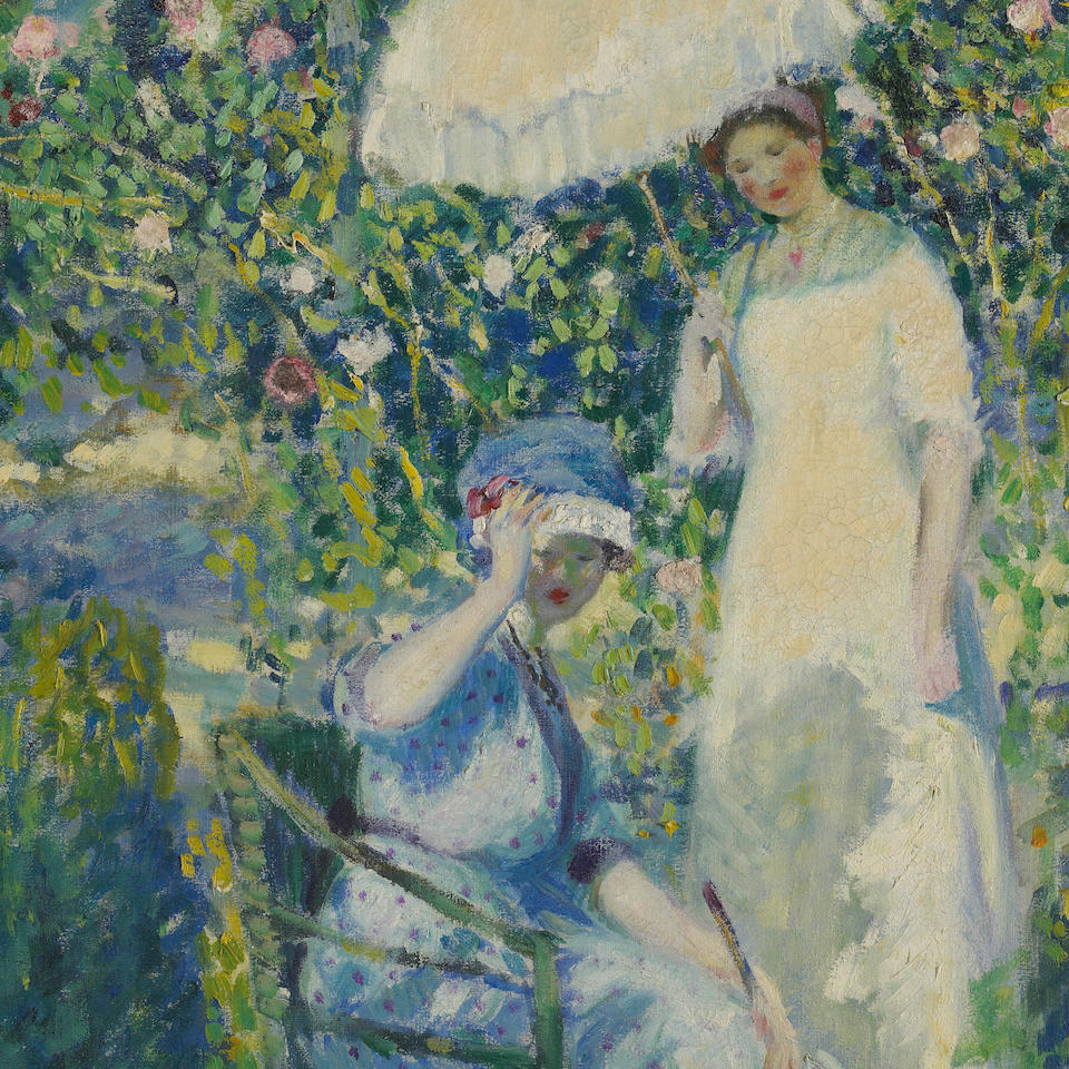 Bonhams : Frederick Carl Frieseke (American, 1874-1939) Two Ladies in a ...