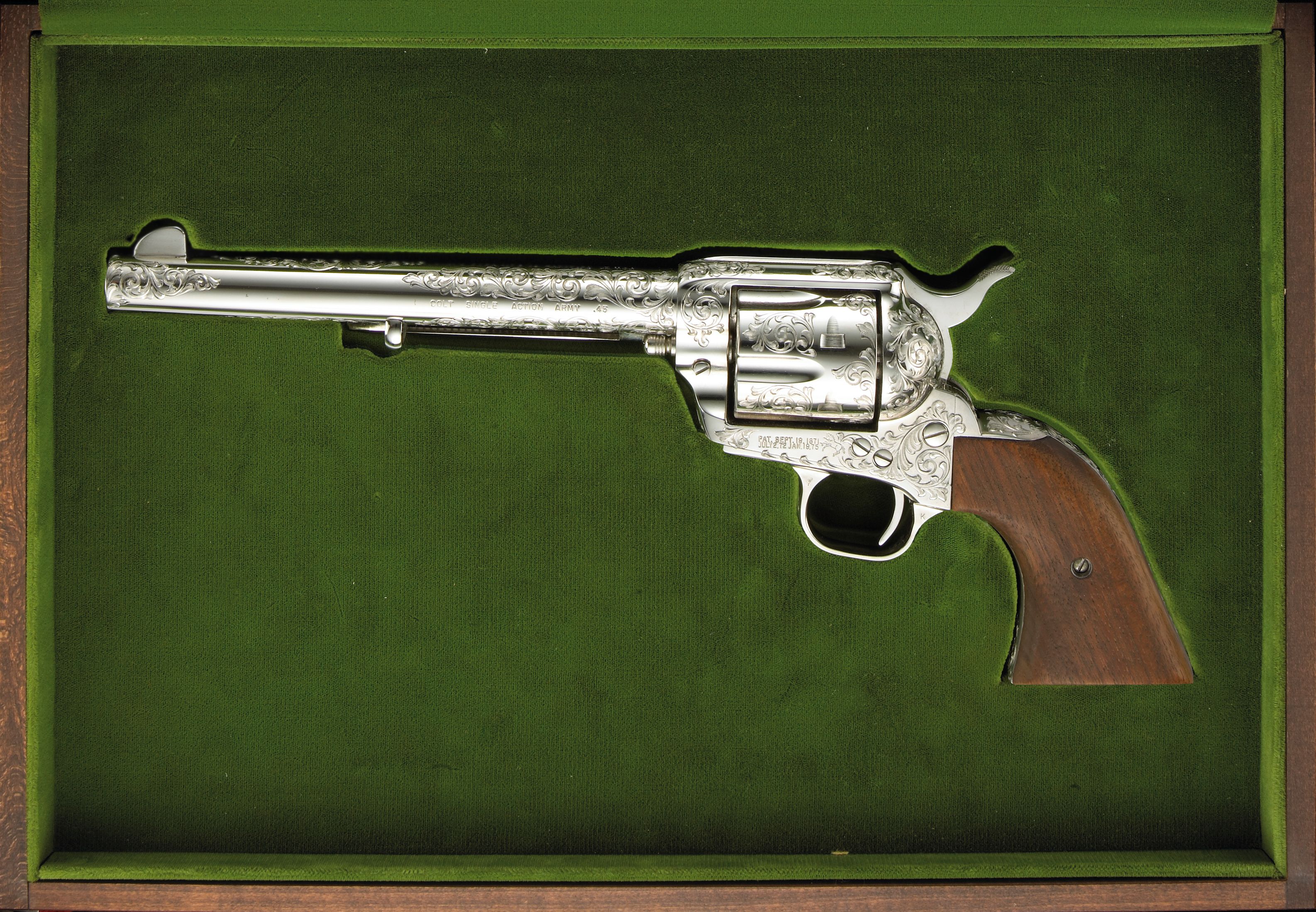 A factory engraved Colt third generation Single Action Army revolver