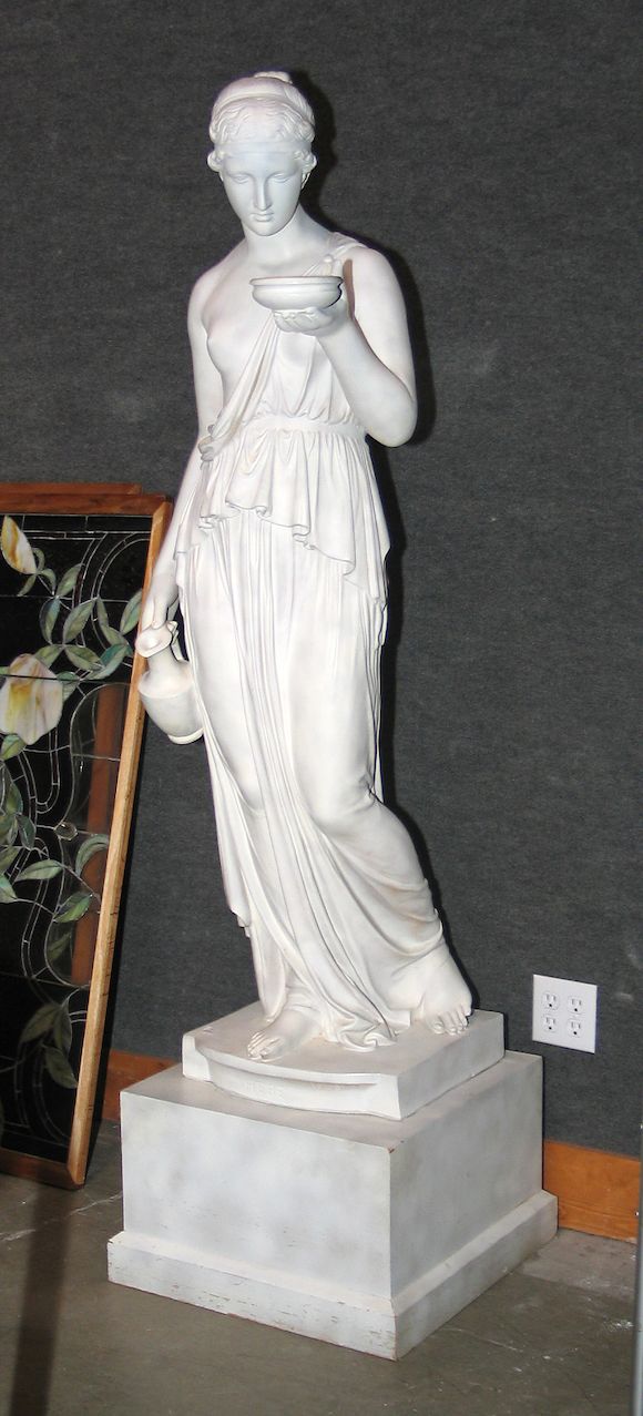 Bonhams : An Italian painted composition figure of Hebe