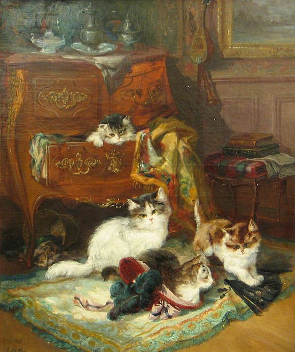 Bonhams Jules Leroy (French, 18561921) Mischief makers 21 3/4 x 18 1/4in