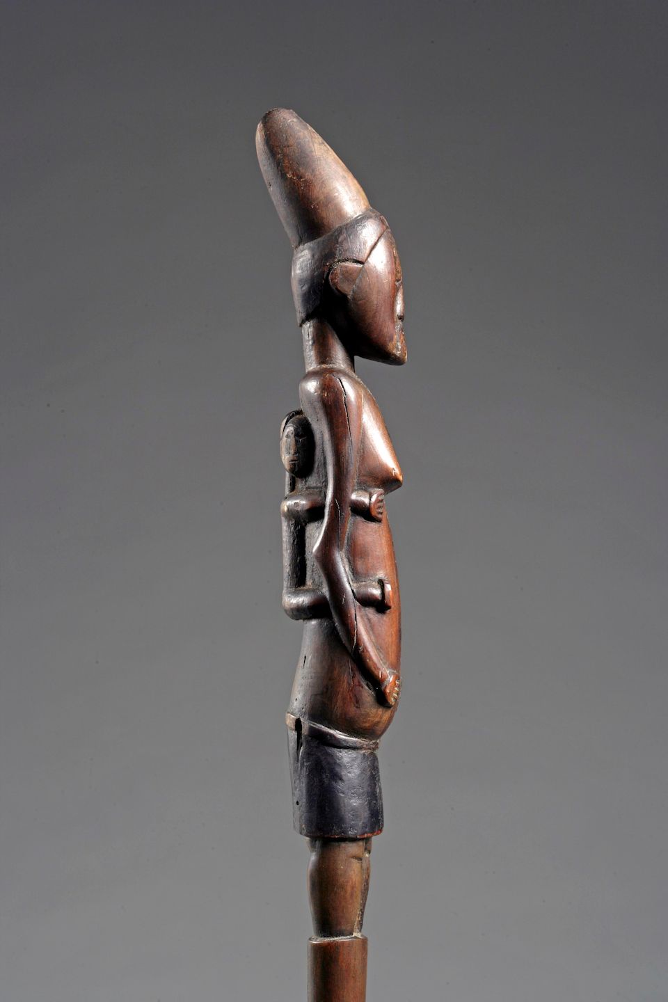 Bonhams A fine Zulu maternity staff by the "Baboon Master"