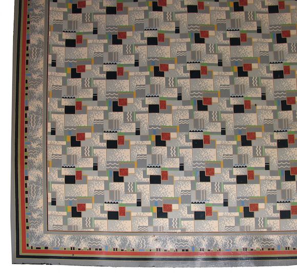 Bonhams : An Art Deco linoleum rug