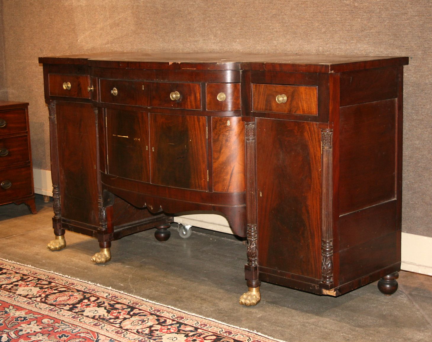 A Classical mahogany sideboard