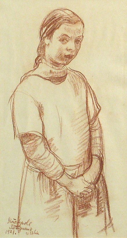 Bonhams : Ralph W. Stackpole (1885-1973) A Portrait of an Italian Girl ...