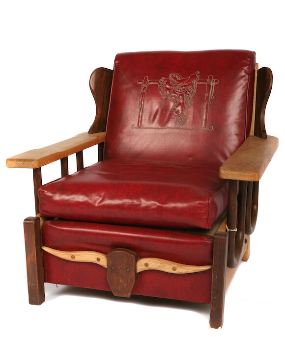 Bonhams : An American platform rocker and matching armchair