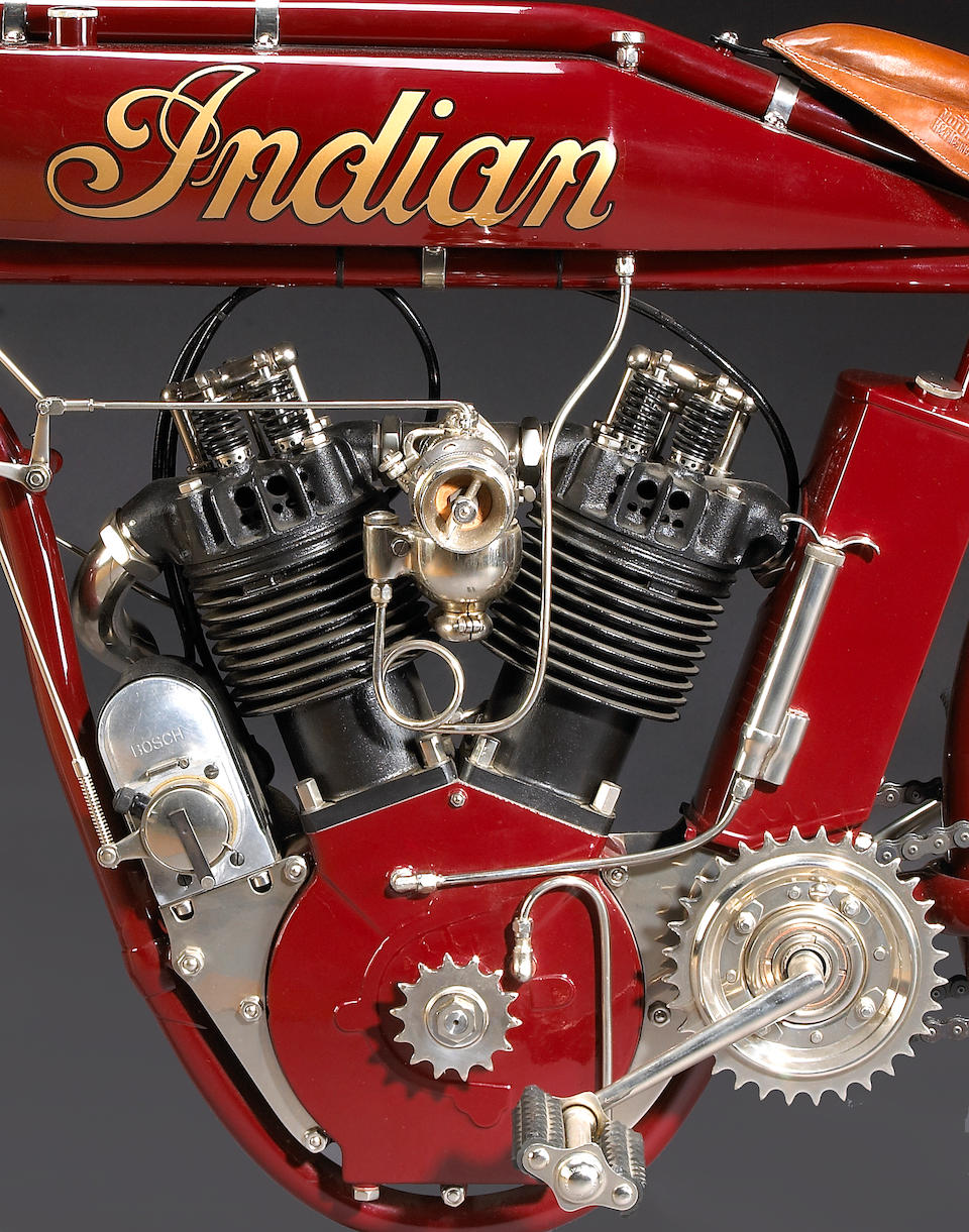 Bonhams 1914 Indian 8Valve Racing Motorcycle Engine no. 74E674