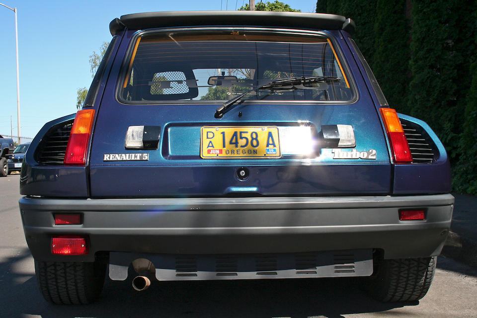 Bonhams : 1986 Renault R5 Turbo 2 Chassis no. VF182200000500074