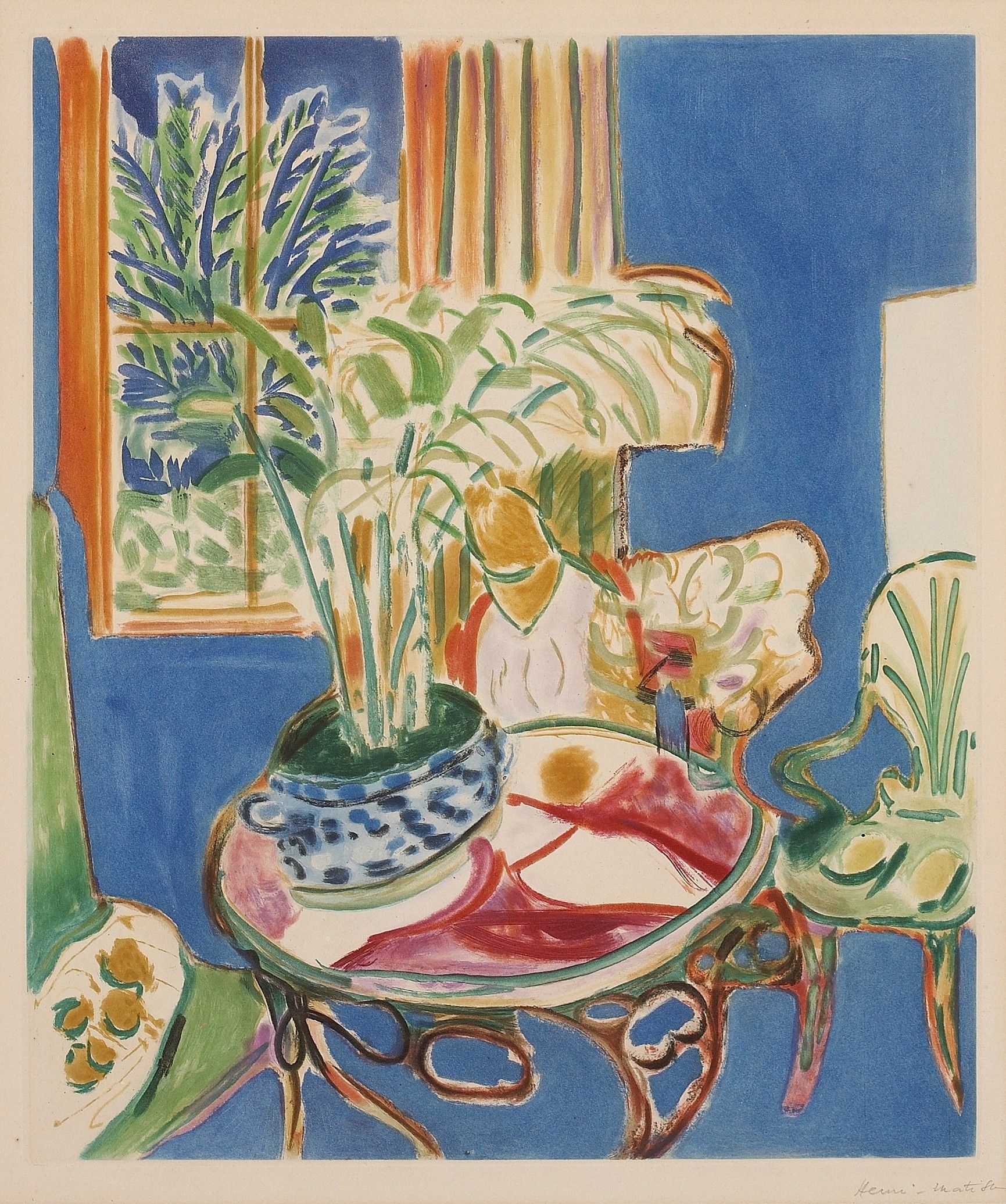 Petit Interieur Bleu