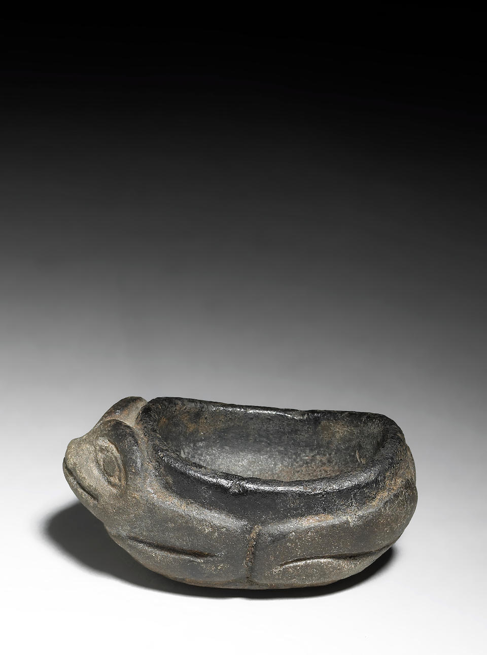 Bonhams : A Northwest Coast stone frog effigy bowl