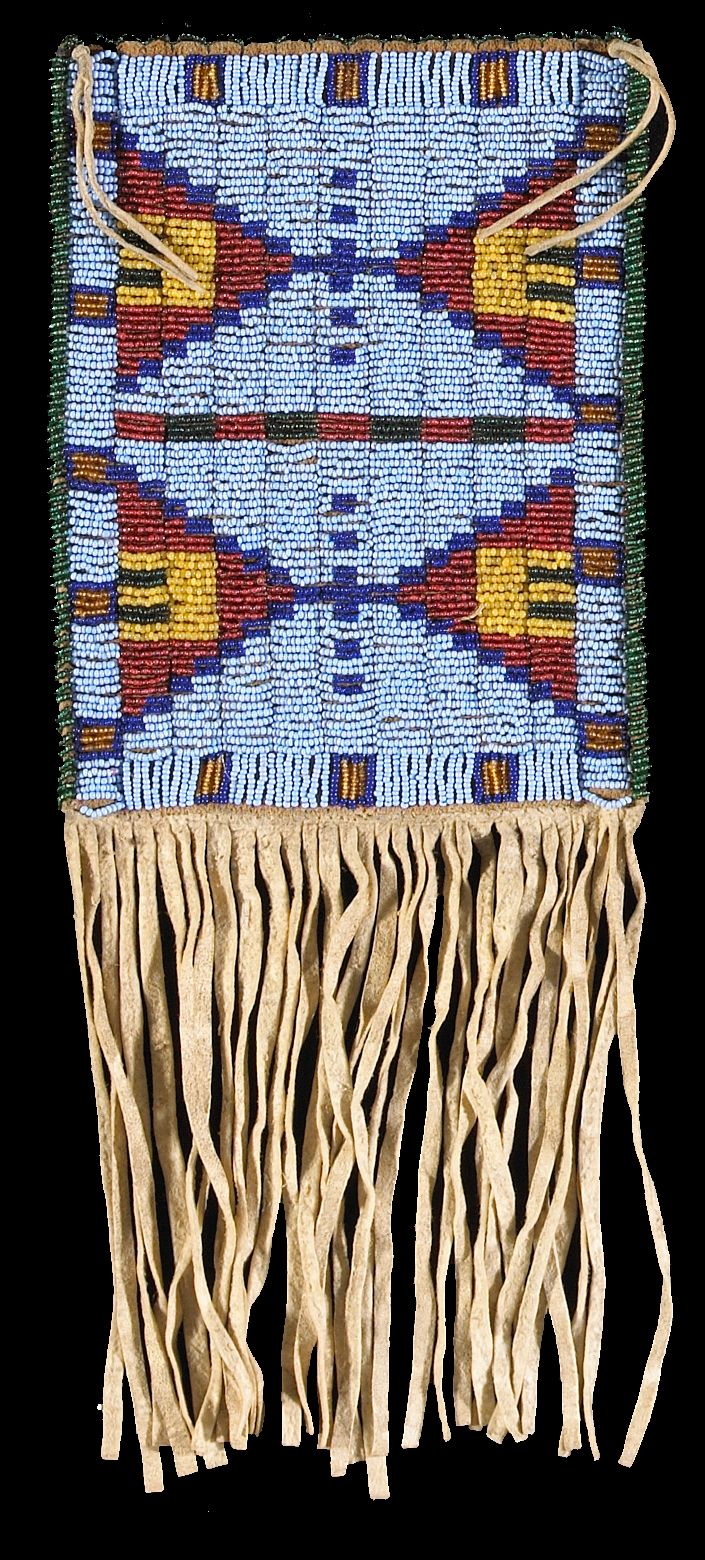 A Sioux beaded pouch