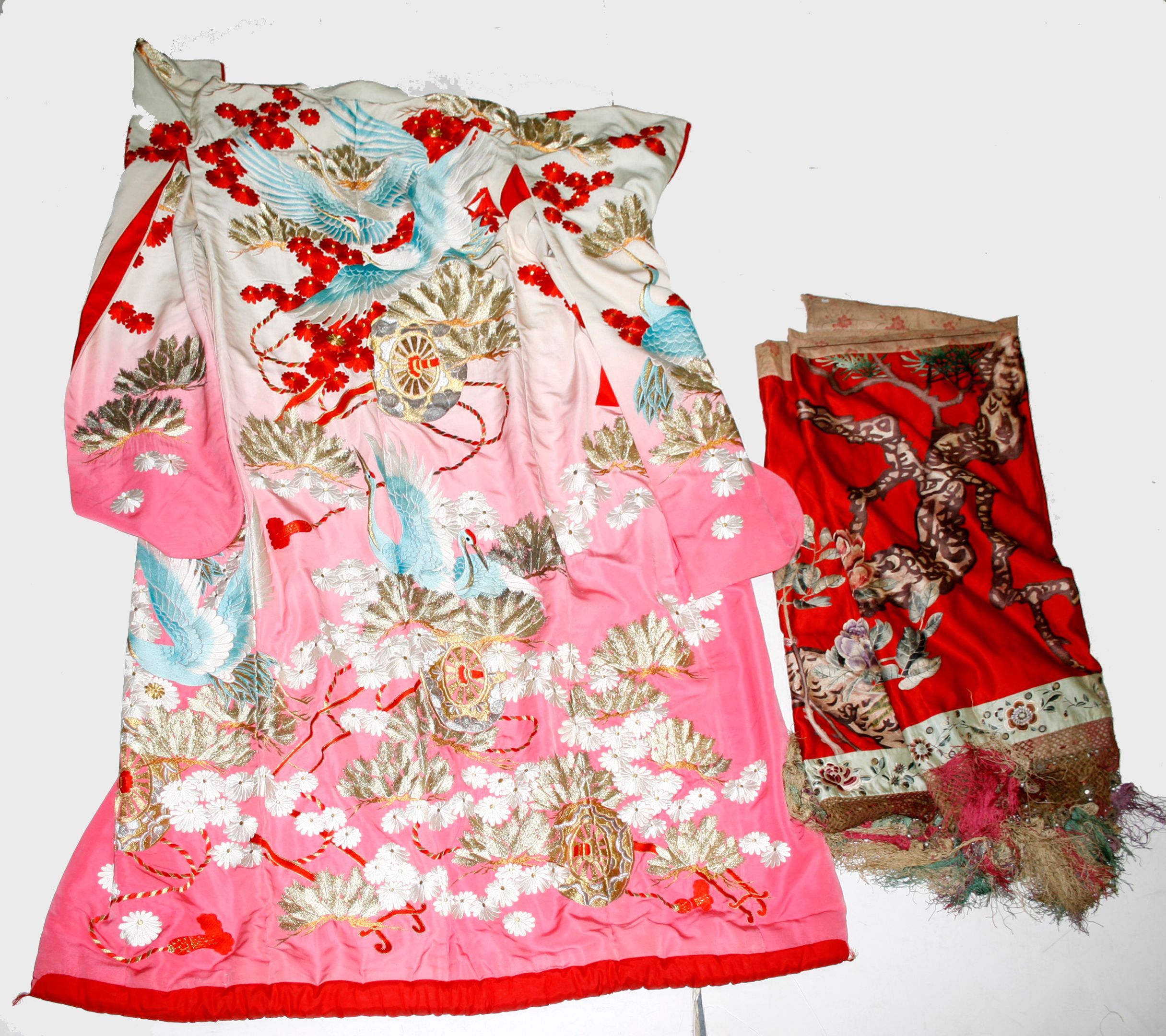 Two Asian textiles