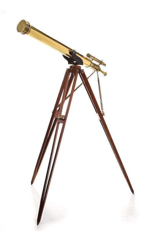 Bonhams An English brass large telescope Broadhurst Clarkson & Co