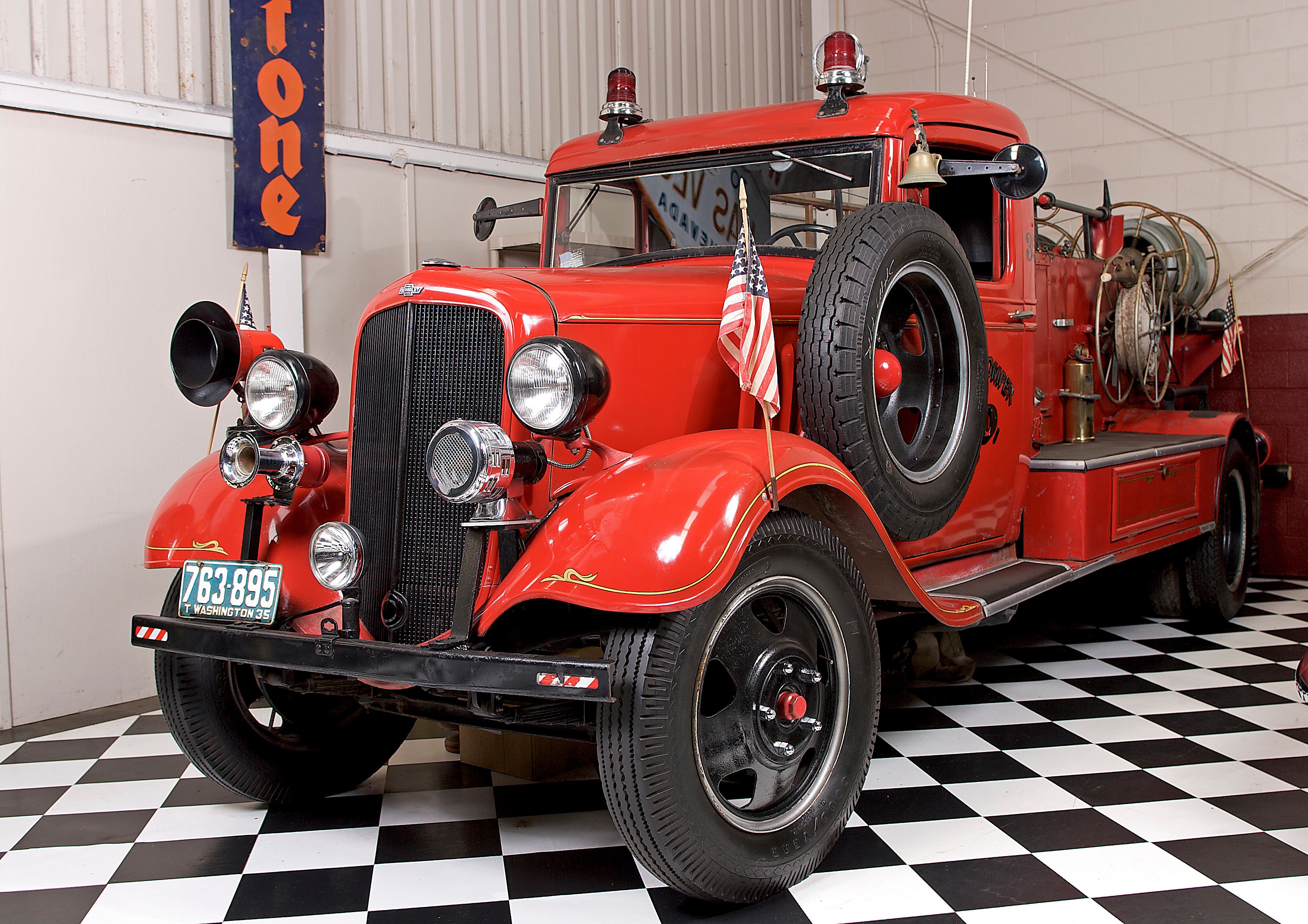Bonhams Cars ExBruce McCaw,1935 Chevrolet Pumper Fire Truck Chassis