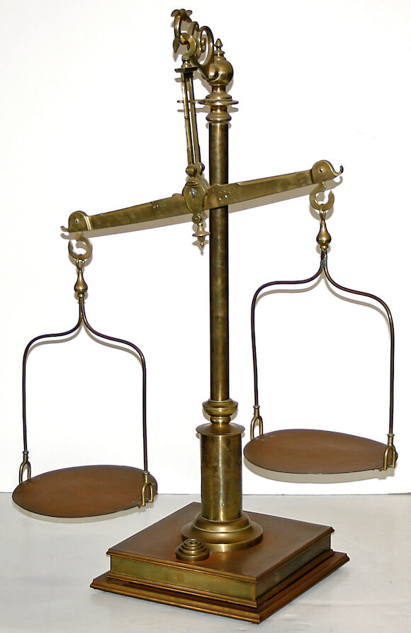 Bonhams : A Normandy large brass and copper scale 19th century