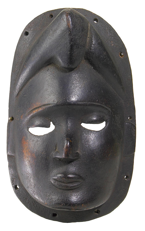 Bonhams An Ibibio Mask Nigeria Height 9in