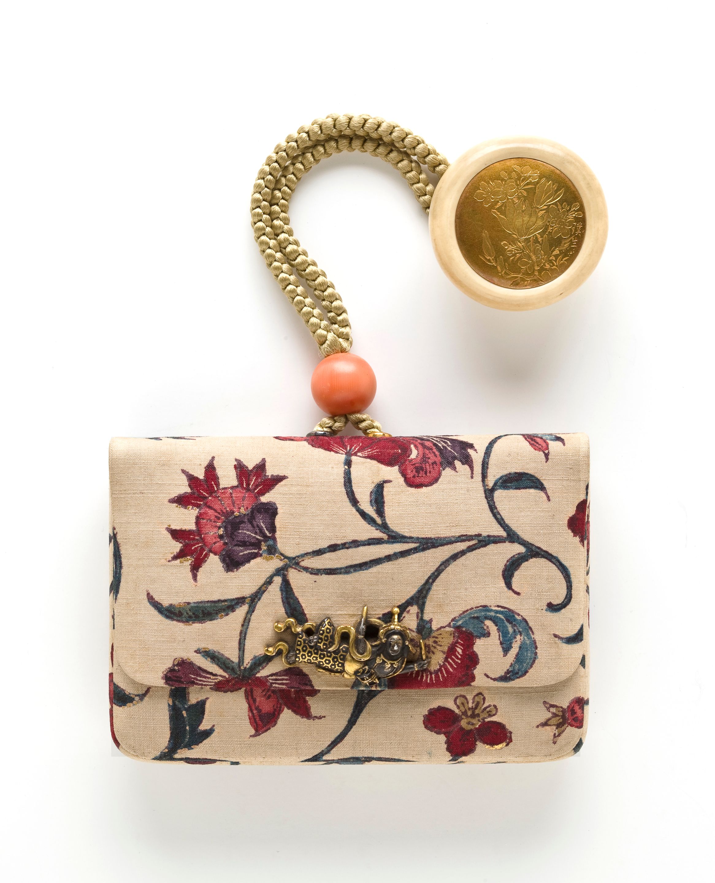 Bonhams A TOBACCO POUCH 19th Century Netsuke By Kano Natsuo 1828 