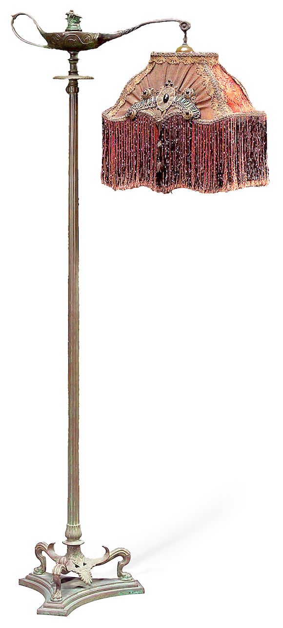 Bonhams A Tiffany Studios patinated bronze Aladdin floor lamp 18991918