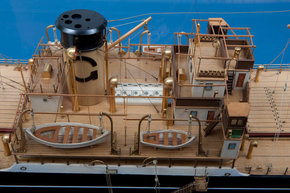 Bonhams : A shipbuilders' model of the single screw freighter S.S ...