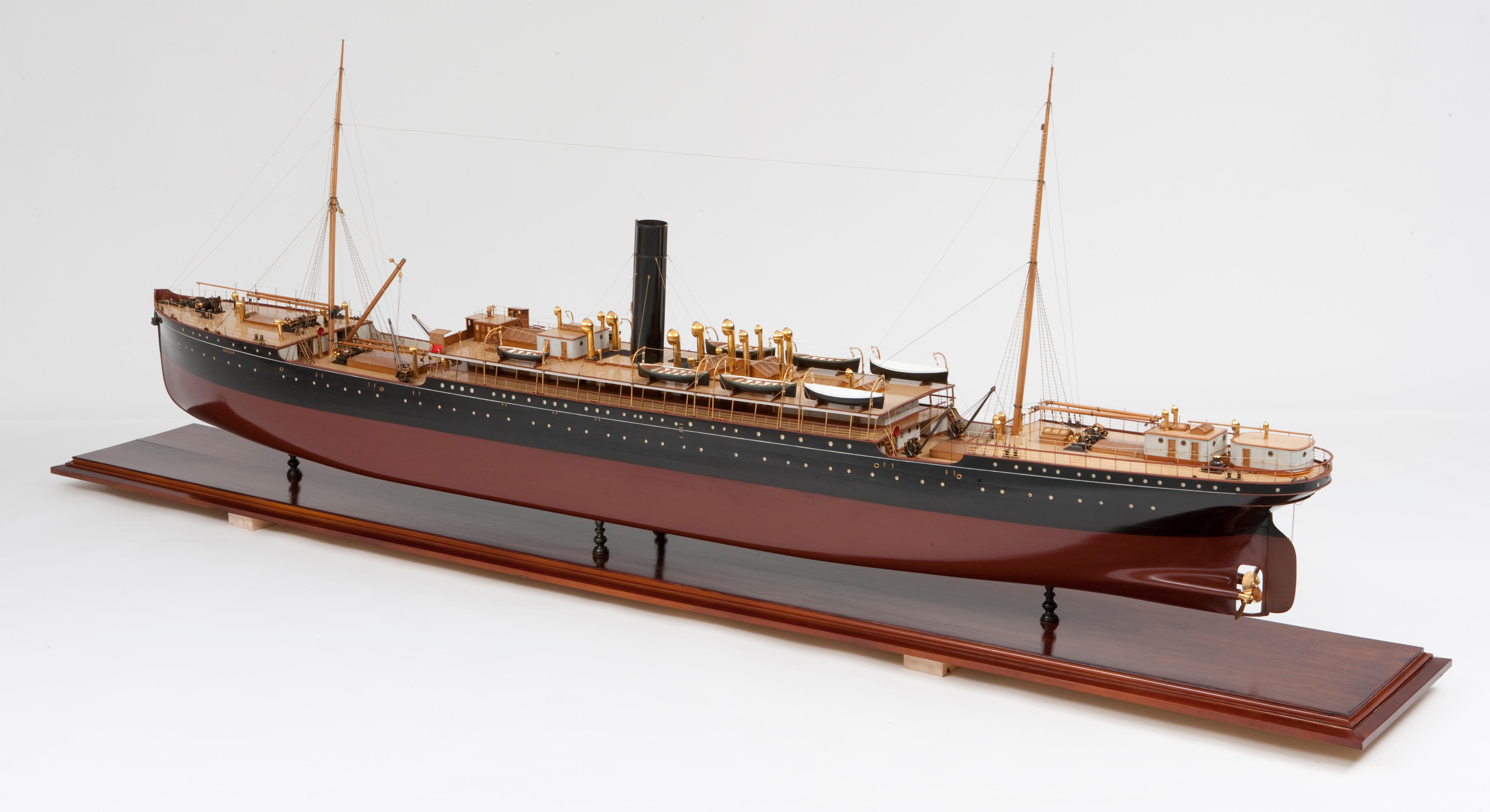 A fine shipbuilders' model of the passenger ship S.S. 