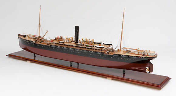 Bonhams : A fine shipbuilders' model of the passenger ship S.S. Sicilia ...