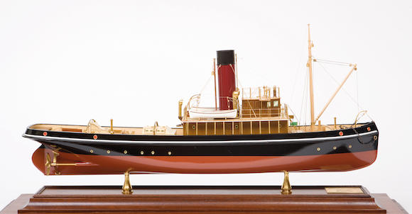 Bonhams : A builders' style model of the twin screw tug boat 