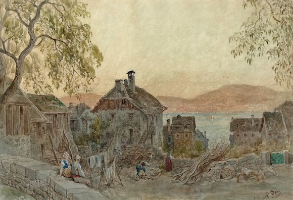 Bonhams : Gustave Doré (French, 1832-1883) A view of St. Gingolph 14 3/ ...
