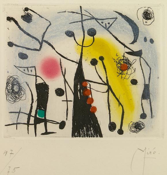 Bonhams Joan Miró Spanish 1893 1983 Les Magdaléniens