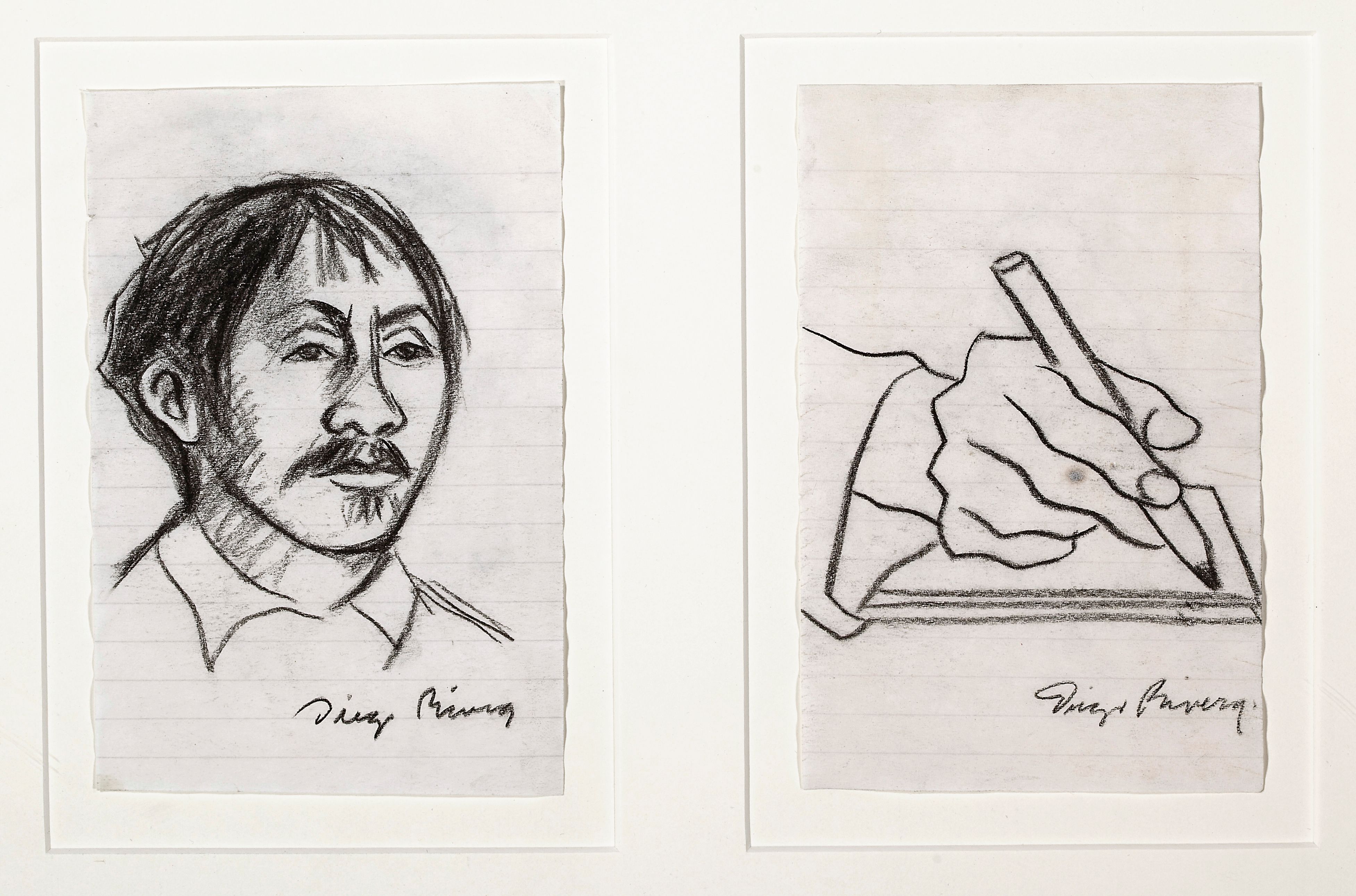 Untitled (Man with Moustache); Untitled (Hand of The Artist)