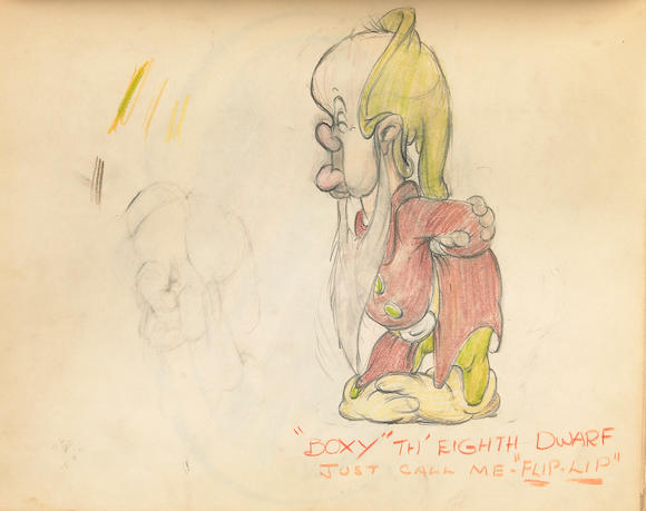 Bonhams A Collection Of Over 100 Erotic And Raunchy Colored Pencil Drawings By The Disney 4012