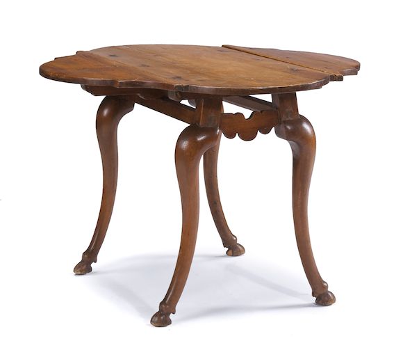 Bonhams : A Central European Rococo pine and walnut dining table ...