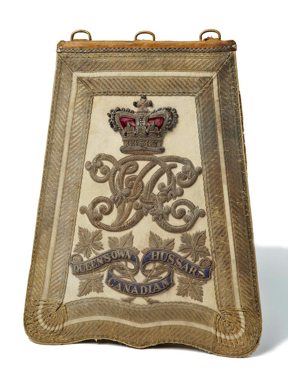 Bonhams : Queens Own Canadian Hussars Full Dress Sabretache