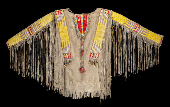 Quilling Fort Bonhams : A Fort Berthold quilled shirt