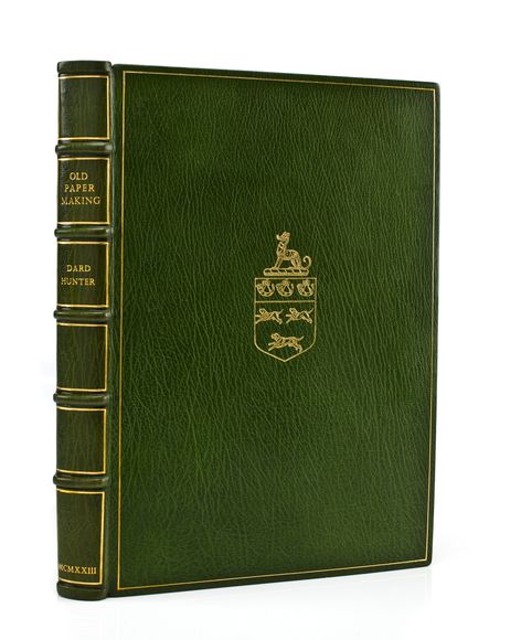 Bonhams HUNTER, DARD. Old Papermaking. Chillicothe, Ohio 1923