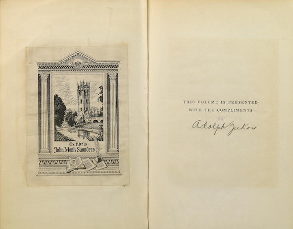 Bonhams : SAUNDERS, JOHN MONK. Wings. New York Grosset & Dunlap, 1927.