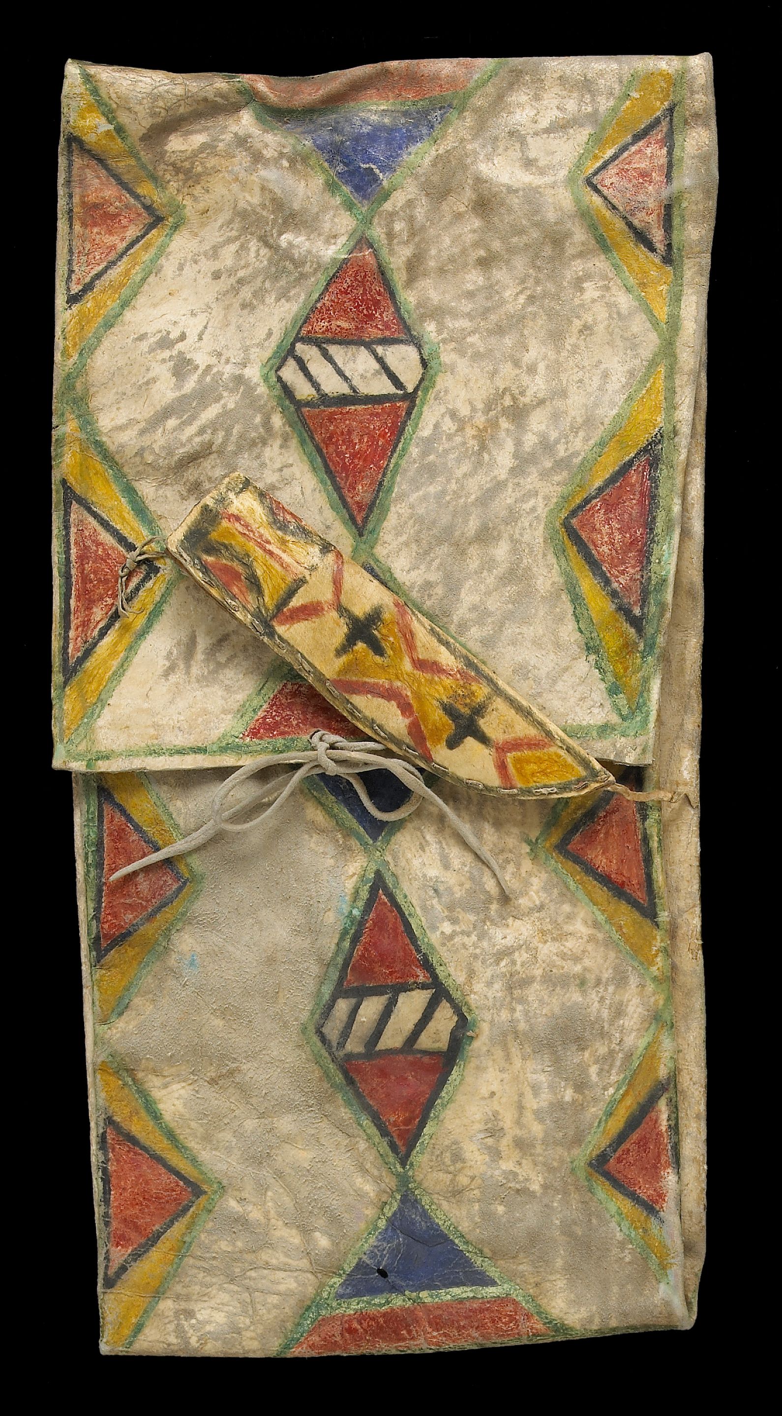 Two Plateau parfleche items