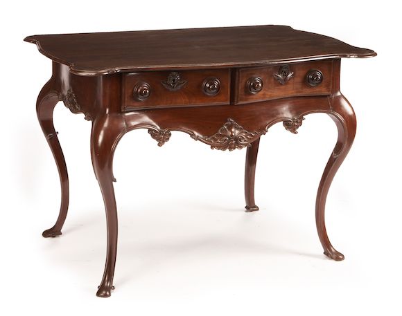 Bonhams : A Portuguese Rococo style rosewood table late 19th century