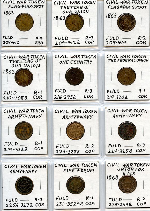 Bonhams Collection of Civil War Tokens and Store Cards