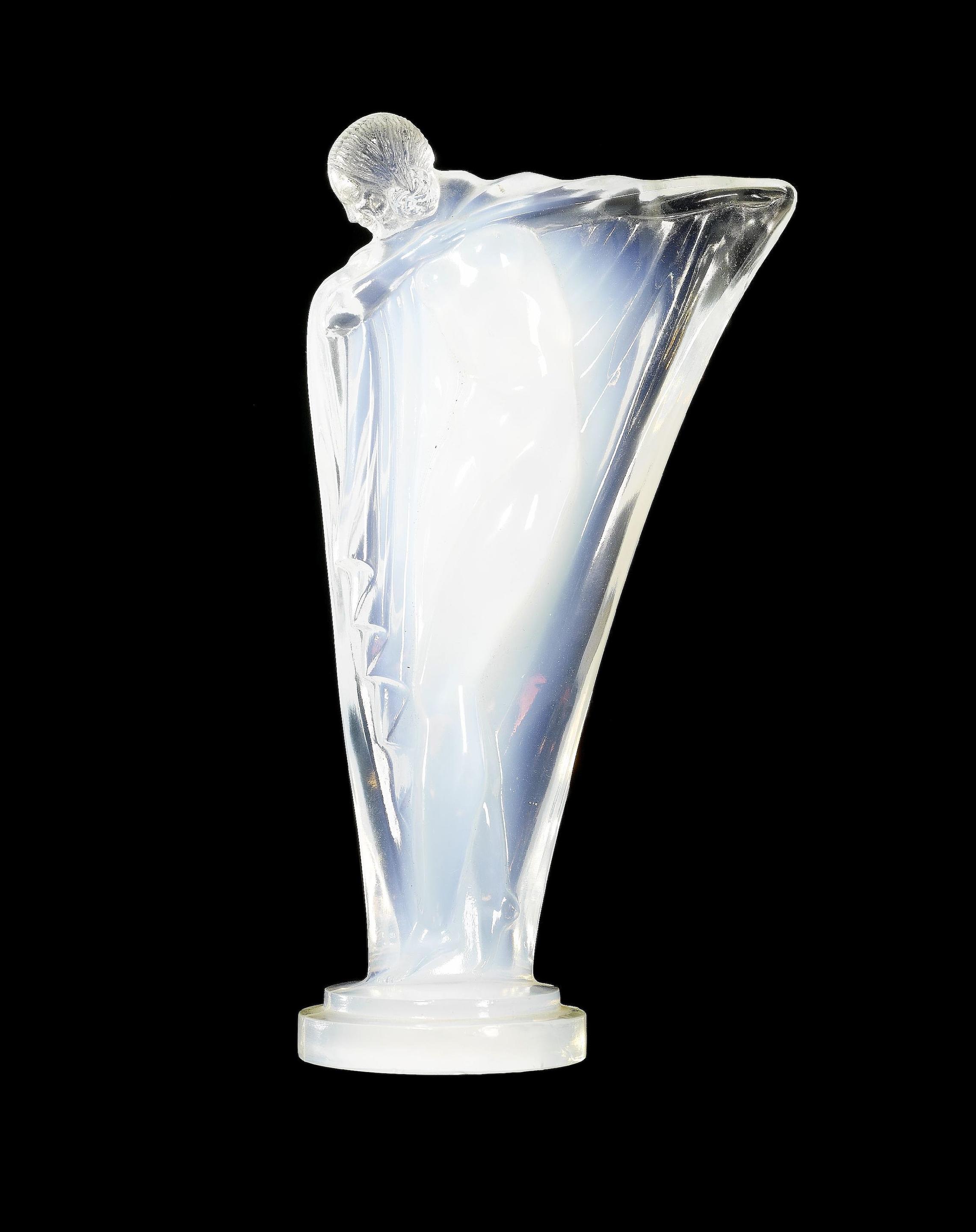 Bonhams Cars : A Draped Nude glass mascot by Etling, French, 1930s,