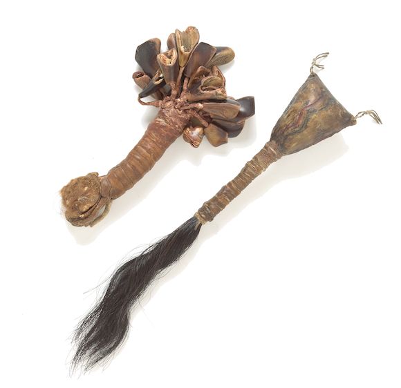 Bonhams : Two Navajo rattles