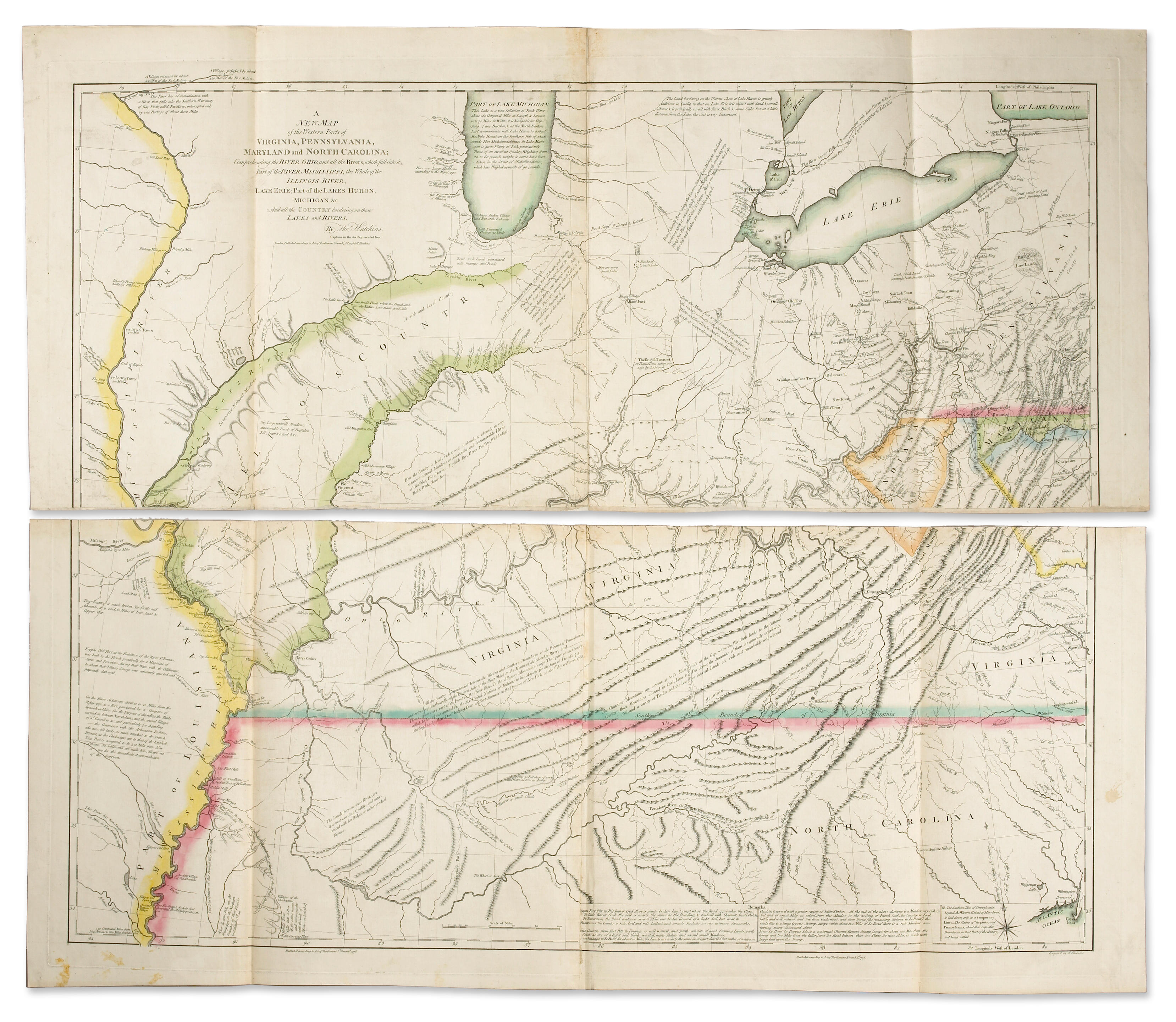 HUTCHINS, THOMAS. 1730-1789.