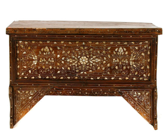 Bonhams : A levantine Baroque style inlaid chest