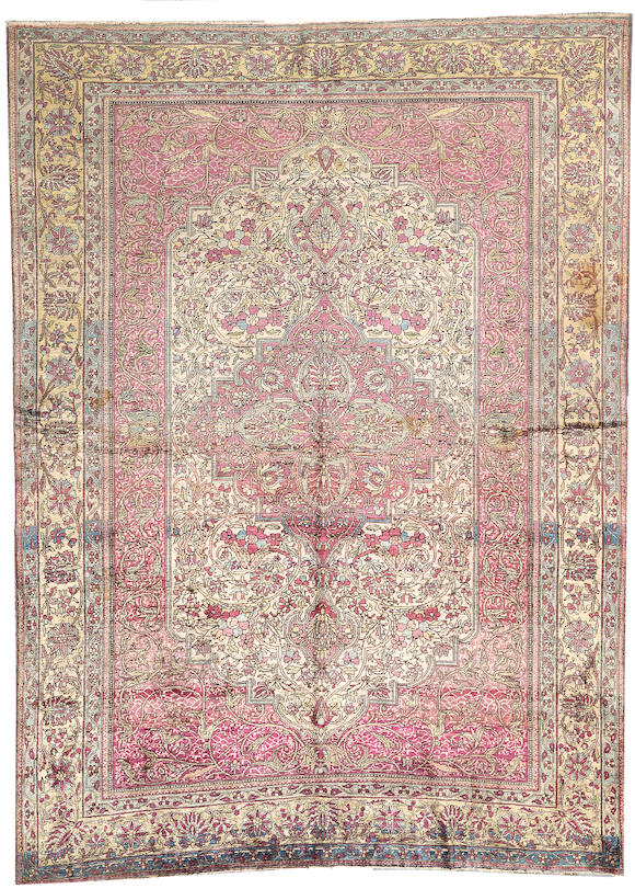 Bonhams A Mohtasham Kashan Rug Central Persia Size Approximately 4ft 7in X 6ft 5in